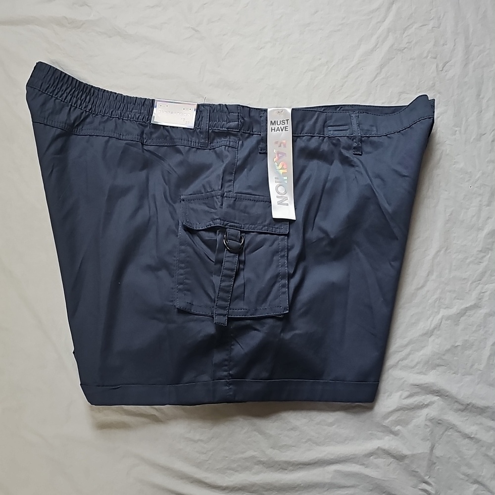 Tinseltown Juniors' Size 17 Poplin Cargo Shorts Navy New